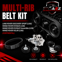 Multi Rib Belt Kit 6PK1934K1 LAND ROVER DISCOVERY SPORT (L550) RANGE ROVER EVOQUE (L538) RANGE ROVER EVOQUE Convertible (L538) RANGE ROVER VELAR (L560) (CONTINENTAL)