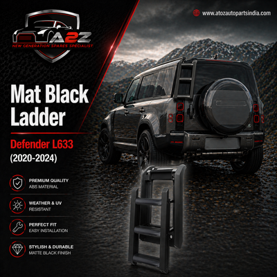 Mat Black Ladder Compatible With Land Rover Defender L633 (2020-24)