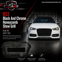S3 Glossy Black Upgrade Show Grill Compatible With Audi = A3 (2013-16) Tag No.95