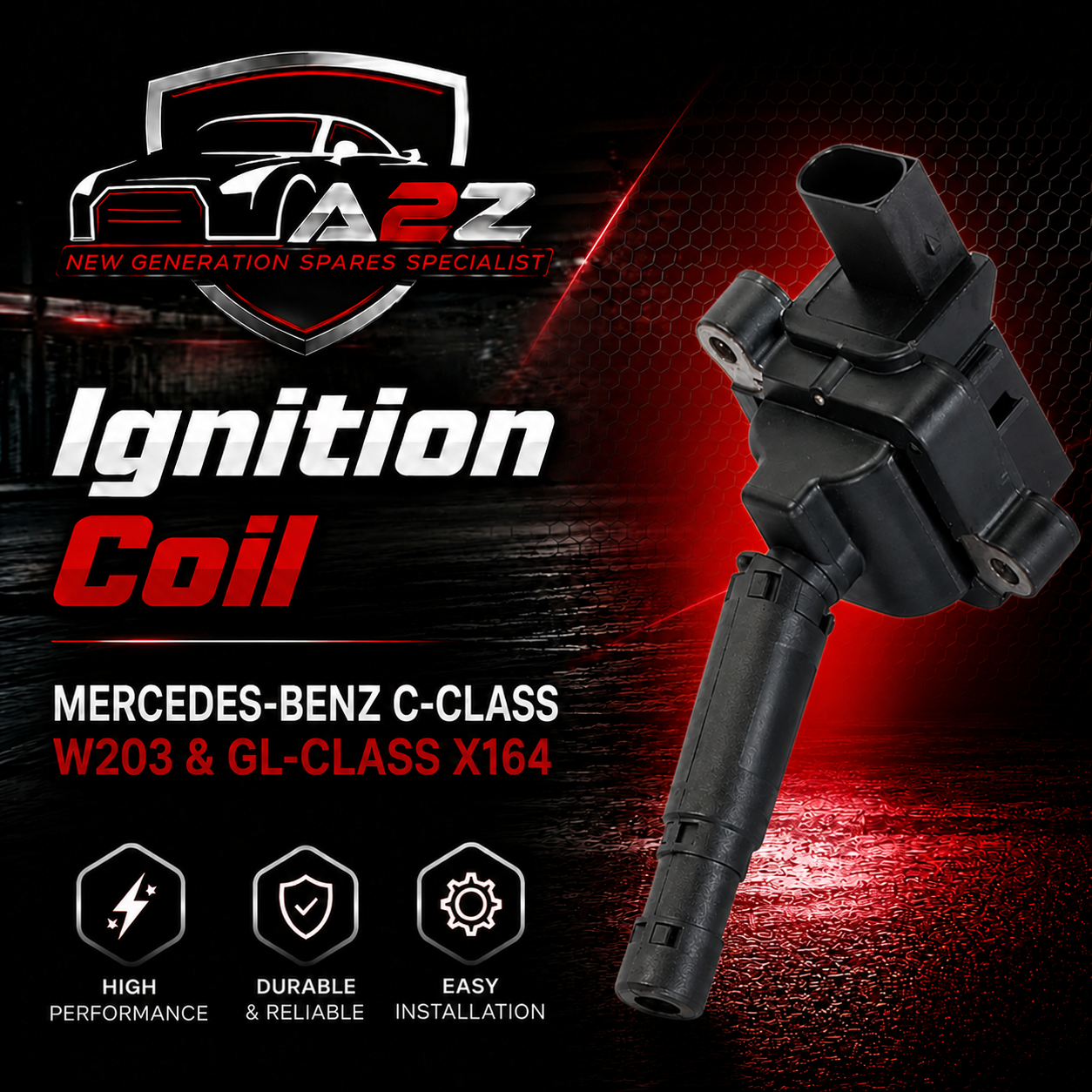 Ignition Coil  0001501580 0001502980 For MERCEDES-BENZ  C-CLASS W203 & GL-CLASS X164 Tag-I-06