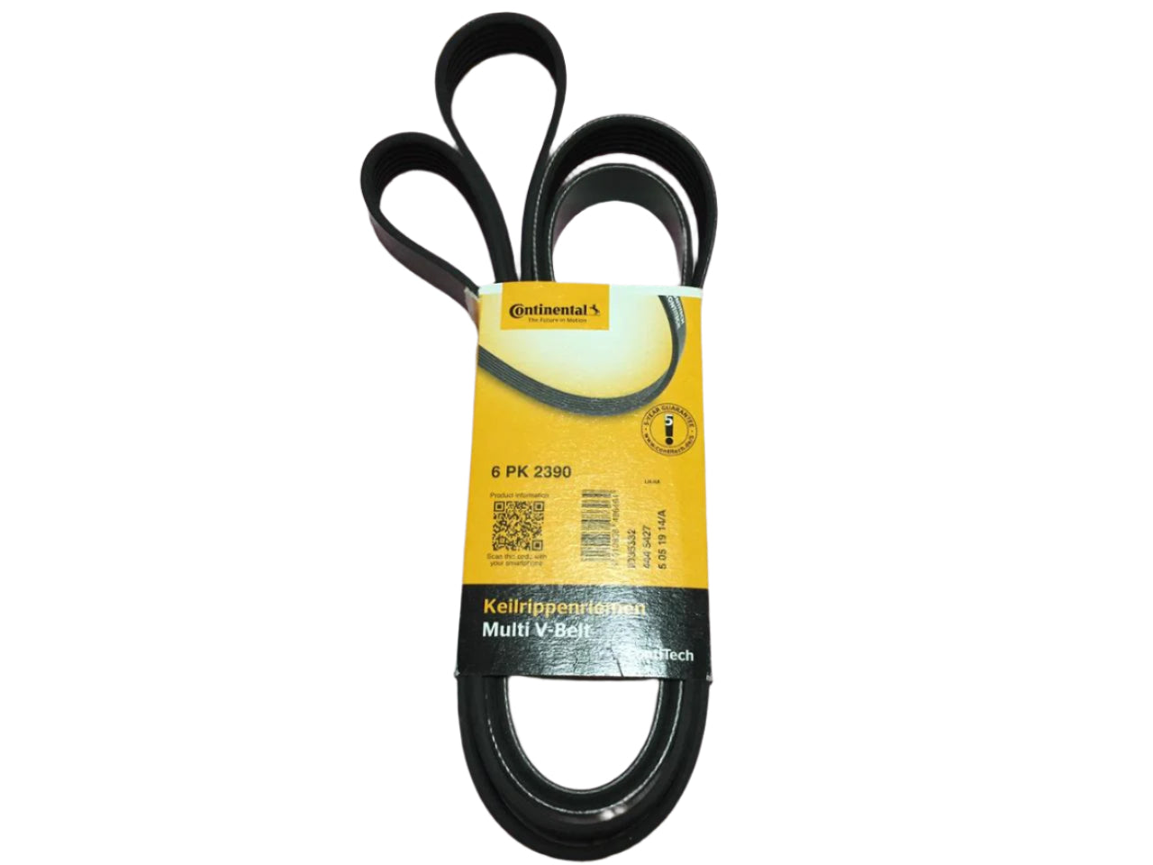 Multi Rib Belt 6PK2390 0129973692 Compatible With MERCEDES-BENZ M-CLASS (W163) E-CLASS (W212) (CONTINENTAL)