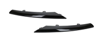 Glossy Black Fog Cover Chrome Set Left CU0211BL & Right CU0212BL Compatible With Jaguar XJL (2010-2015) Tag No.604