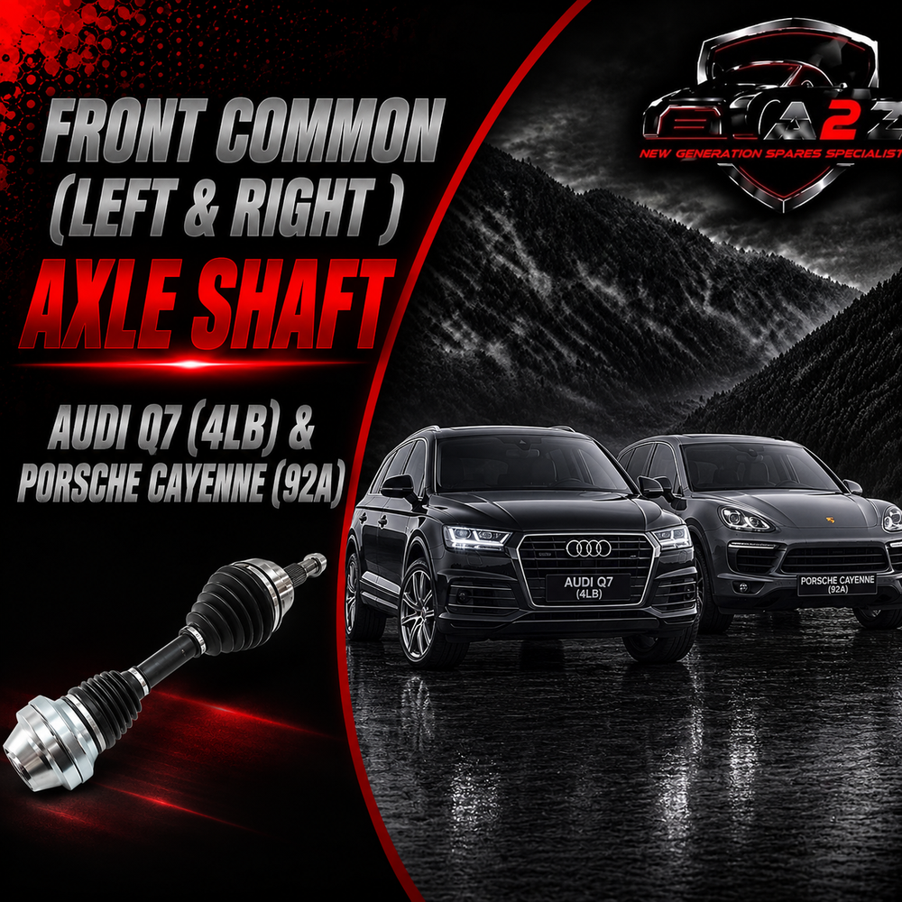 Front Common (Left & Right )Axle Shaft 7L0407271F Compatible With AUDI Q7 (4LB) & PORSCHE CAYENNE (92A) & VW TOUAREG (7LA, 7L6, 7L7) (Pack Of 1)
