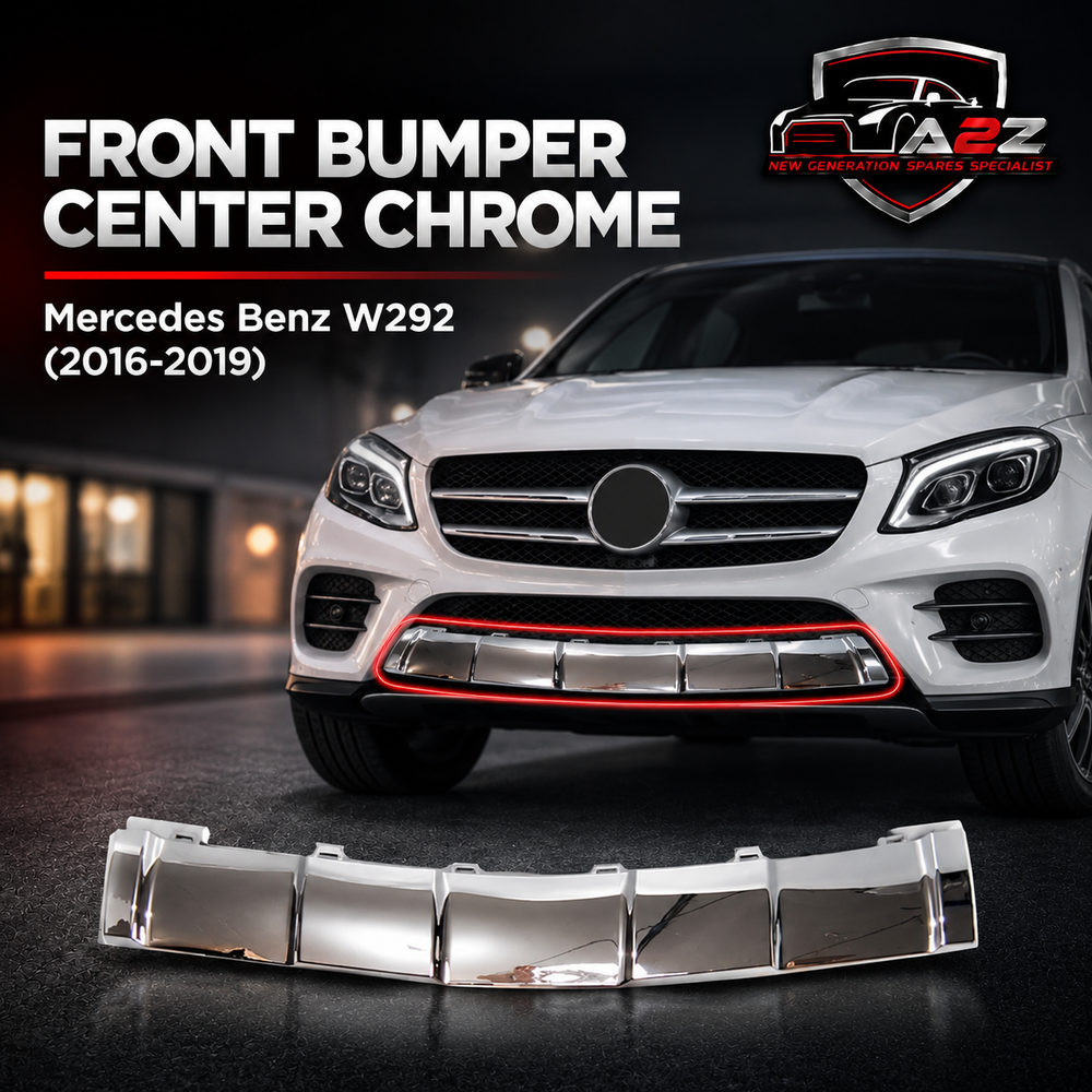 Front Bumper Center Chrome 2928855822 A2928855822 2928850300 2928850400 Compatible With Mercedes Benz W292 GLE (16-19) Tag No.601