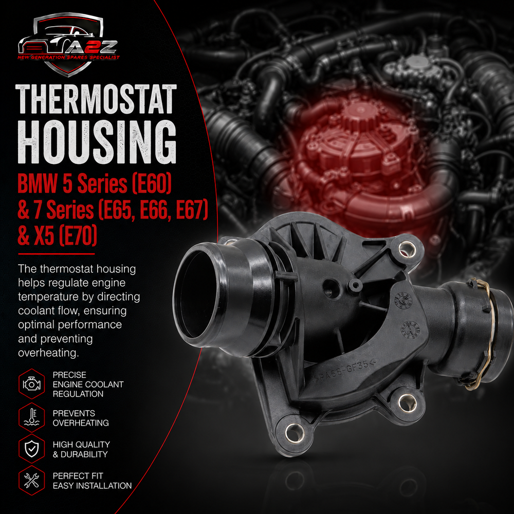 Thermostat Housing 11517805811 11517787052 11517787113 11517789014 Compatible With BMW 5 Series (E60) & 7 Series (E65, E66, E67) & X5 (E70) Tag No.99