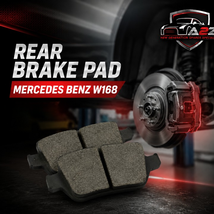 Rear Brake Pad Set 1684200420 Compatible With Mercedes Benz W168