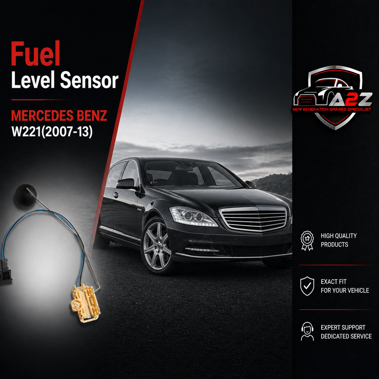Fuel Level Sensor A2215401517 A2215420117 Compatible With Mercedes Benz W221