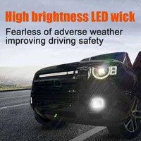 LED Fog Lamp Cover Set Compatible With Land Rover Defender L663 (2020-2024)