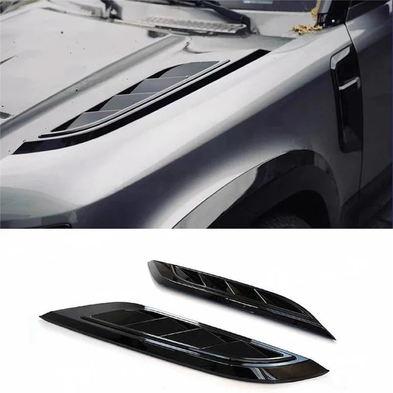 Glossy Back Bonnet Vent Compatible With Land Rover Defender 5 L663
