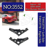 Rear Bumper Bracket Set Left T4N13779 & Right T4N13778 Compatible With Jaguar XE (2015-2019) Tag No.3552