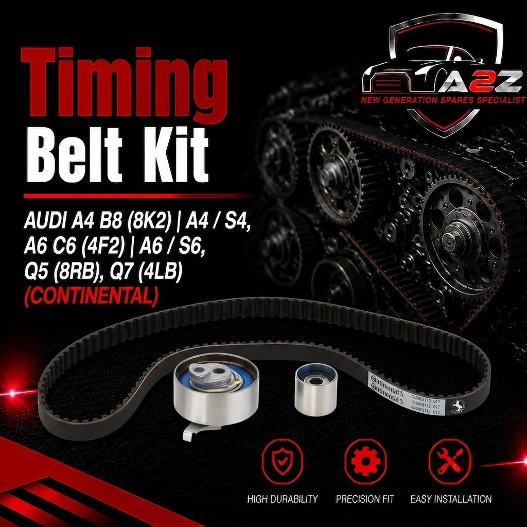 Timing Belt Kit CT1131K1 057109243M 03L109244D Compatible With AUDI A4 B8 (8K2) | A4 / S4, A6 C6 (4F2) | A6 / S6, Q5 (8RB), Q7 (4LB) (CONTINENTAL)