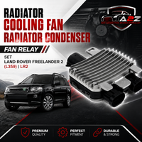 Radiator Cooling Fan Radiator Condenser LR011907 LR020620 LR026078 (2 Pin) Compatible with LAND ROVER FREELANDER 2 (L359) | LR2