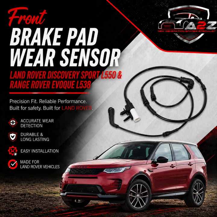 Front Brake Pad Wear Sensor LR061365 LR118035 LR121267 Compatible With LAND ROVER DISCOVERY SPORT L550 & RANGE ROVER EVOQUE L538