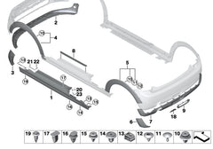 Front Right Wheel Arch (EYEBROW ) 51777300820 Compatible With MINI (F55) | MINI / COOPER Tag No.124