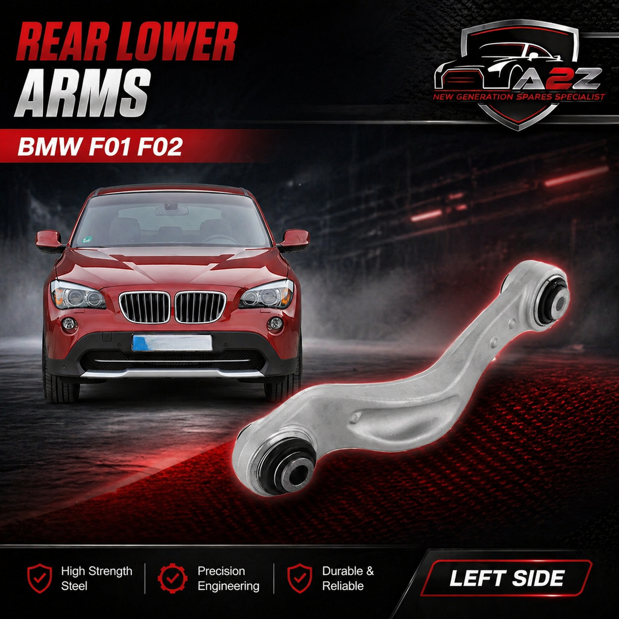 Rear Wheel Suspension Control Arm Left 33326782131 33324069467 & Right 33324069468 33326782132 Compatible With BMW F01 F02