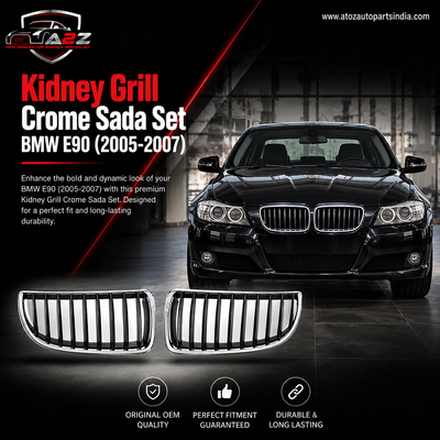 Kidney Grill  Crome Sada (2005/2007) Set 51137120007=L.H & 51137120008=R.H   Compatible With BMW 3 Series E90 Tag 18