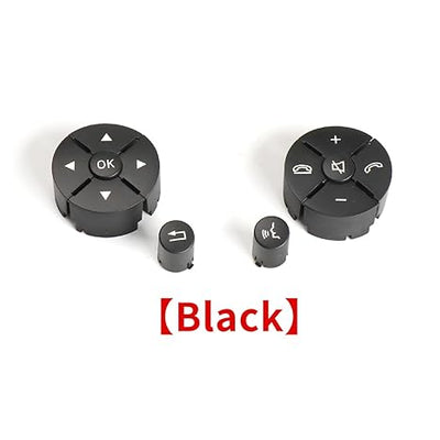 Black-Round Steering Wheel Switch Control Buttons 2048210351 2048210451 A2048210351 A2048210451  Compatible with MERCEDES BENZ C-CLASS W204 & E-CLASS W212