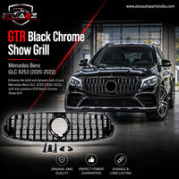 GTR Black Chrome Show Grill Compatible With Mercedes Benz GLC X253 (2020-2022) Tag 57