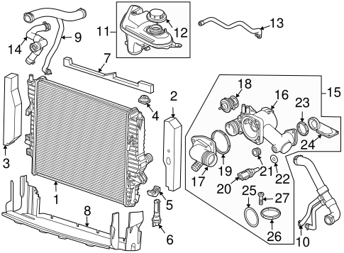 Coolant Bottle C2Z13764 JDE34572 T2H57759 XR818921 XR82823 For Jaguar XF Tag-B-29