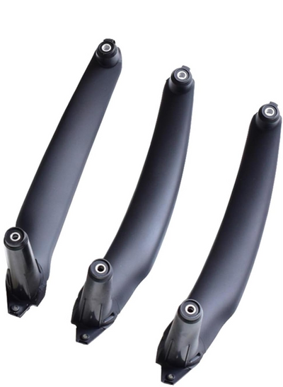 Inner Door Pull Handle 3pcs Set Black Left 51416969401 Right 51416969402 Compatible With BMW X5 X6 E70 E71 E72