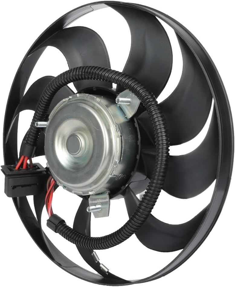 Engine Cooling Fan Motor Fan Assembly (Big) 6Q0959455Q Compatible With SKODA FABIA II (542) & OCTAVIA I (1U2) & VW NEW BEETLE (9C1, 1C1)