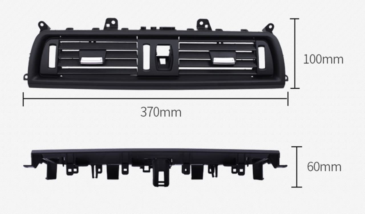 Ac Vent Compatible With Bmw 5 Series F10 2010-2017 6 Series F12 2012-2016 Ac Vent Ac Grill Glossy Black Centre 64229209136 64229197489