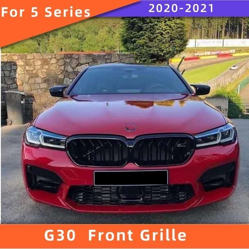 Front Bumper Grill Compatible With Bmw 5 Series G30 2021 Front Bumper Grill Glossy Black