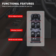 Drivers Side Left Master Window Switch 31433407 Compatible With Volvo XC60