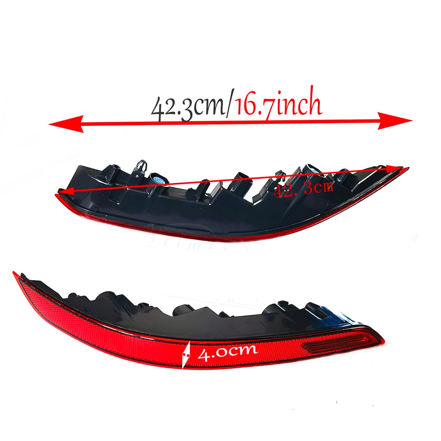 Rear Bumper Reflector Compatible With  PORSCHE CAYENNE 92A Rear Bumper Reflector Left 95863110510 & Right 95863110610 Tag-RB-159