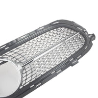 Bumper Grill Compatible With Mercedes Benz E Class W213 Lci 2021-2023 Front Bumper Grill Panamericana Gt Sports W213 Grill Diamond Silver Lci Amg Sports
