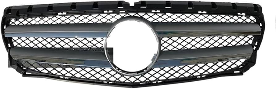 Black Double Chrome Central Show Grille 2468801283 Compatible With Mercedes Benz W246 (2015-2018) Tag No:41