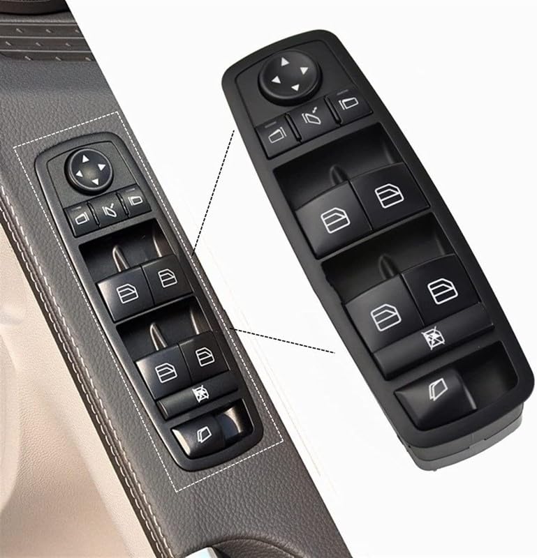 Window Lifter Switch Button Compatible With Mercedes Ml W164 2007-2012 Gl W164 2007-2012 R Class W251 2007 2012 Window Lifter Switch Button 2518300590 A2518300590 25183005909051  A25183003909051 Tag No.17
