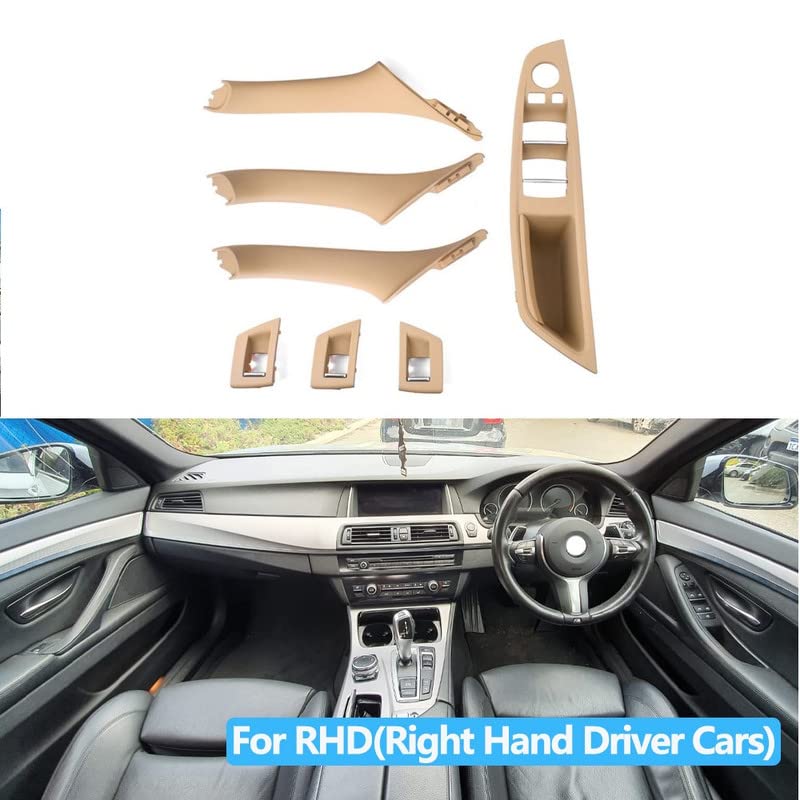 Door Handle Set Compatible with BMW 5 Series Door Handle Set 5 Series F10 2010-2017 Beige