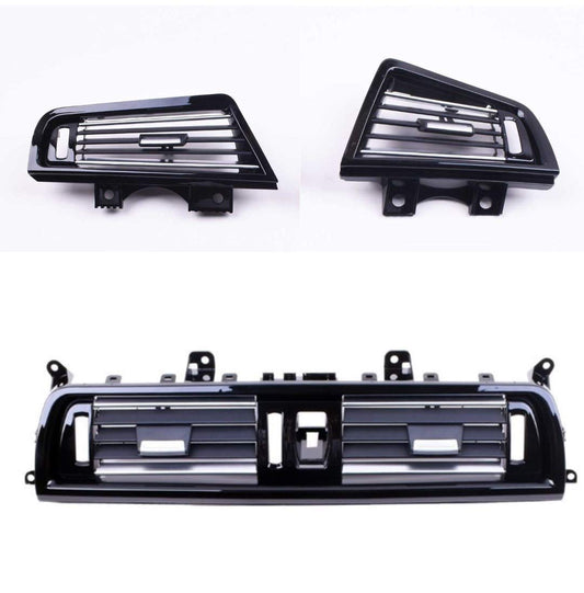 Ac Vent Compatible With Bmw 5 Series F10 2010-2017 6 Series F12 2012-2016 Ac Vent Ac Grill Glossy Black Front Set 64229166885 6422916688 64229166 888