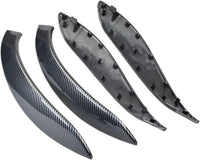 Interior Door Pull Handle Outer Cover Black Carbon Fiber Colour Left 51417275487 Right 51417275488 Compatible With BMW 3/4/M4 Series  F30 F31 F32 F34 F35 F36 F80 F82