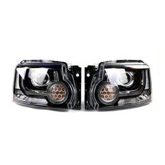 Front Head Lamp Assembly (9 Pins) Left LR052378 & Right LR052387 Compatible With Land Rover Discovery 4 L319 2013-14