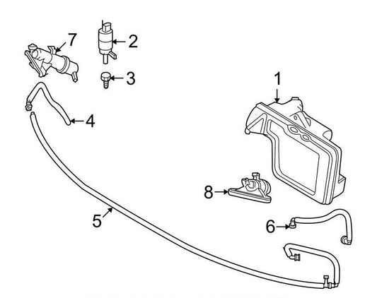 Headlight Washer Nozzle Left 61677038415 7038415 & Right 61677038416 7038416 Compatible With BMW 5 Series E60
