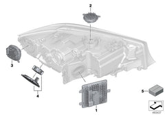 LED Headlight Daytime Running Light Module LEFT 63119883631 & RIGHT 63118496135 Compatible With BMW 3 (G20, G80, G28)