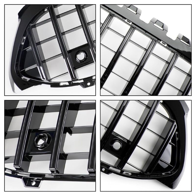 Front Bumper Grill Compatible With Mercedes Benz A Class W177 A250 A200 A45 2019-2023 Front Bumper Grill W177 Grill Gtr Black