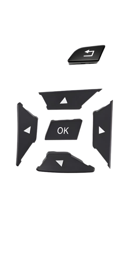Moka-Square Steering Wheel Switch Control Buttons 2185400162-8495 & 2185400262-8495 Compatible with MERCEDES BENZ C-CLASS W204 & E-CLASS W212 & CLS C218