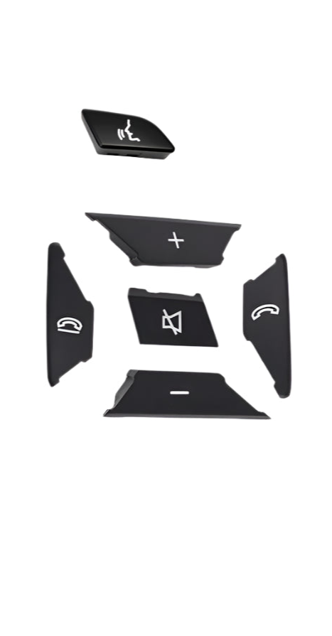 Moka-Square Steering Wheel Switch Control Buttons 2185400162-8495 & 2185400262-8495 Compatible with MERCEDES BENZ C-CLASS W204 & E-CLASS W212 & CLS C218