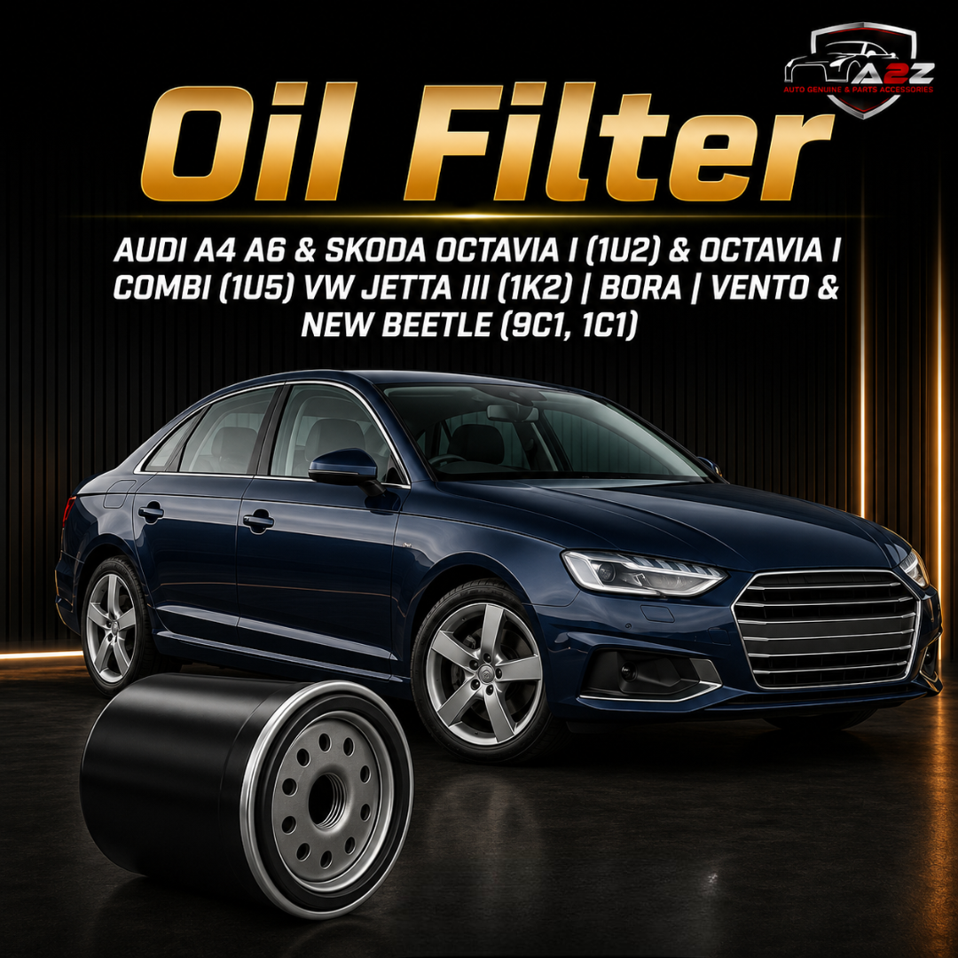 Oil Filter 6Q0201051C Compatible with AUDI A4 A6 & SKODA OCTAVIA I (1U2) & OCTAVIA I Combi (1U5) VW JETTA III (1K2) | BORA | VENTO & NEW BEETLE (9C1, 1C1)