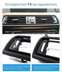 Ac Vent Compatible With Bmw 5 Series F10 2010-2017 6 Series F12 2012-2016 Ac Vent Ac Grill Glossy Black Front Set 64229166885 6422916688 64229166 888