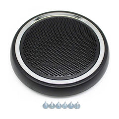 Mini Interior Door Loudspeaker Cover Black&Chrome 51412753333 Compatible With Mini Cooper Clubman R55 08-14 R58 12-15 R56 07-14 R57 09-15 R59 12-14 R56 N 09-13