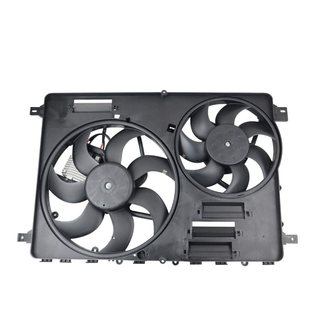 Radiator Fan Assembly LR044833 LR100366 Compatible With Land Rover Discovery Sport  (L550) & Land Rover Range Rover Evoque  (L538)