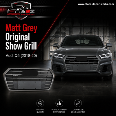 Matt Grey Original Show Grill Compatible With Audi = Q5 (2018-20) Tag No.151