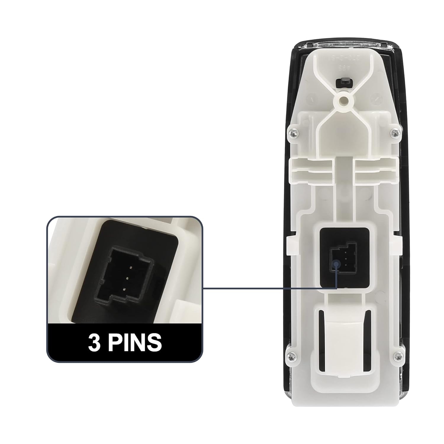 Mercedes-Benz E-CLASS W212 3 Pin Window Black Switch  Compatible with 204/212/207 2128208210 2048700151  2049055302  A2128208210 Tag-SW-06