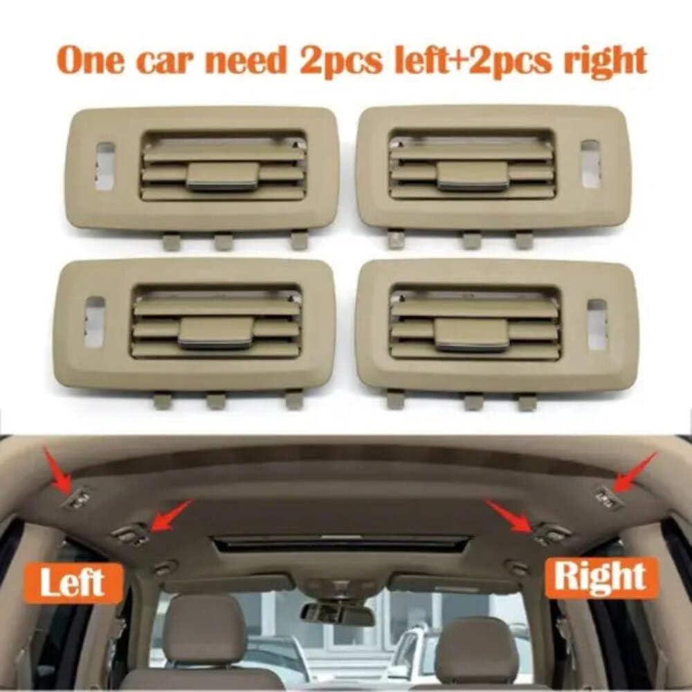 Roof Left/Right Ac Vent Grille Beige 1668301554 8N84 Compatible With Mercedes Benz Ml Gl Gle Gls W166 X166 2012-2019