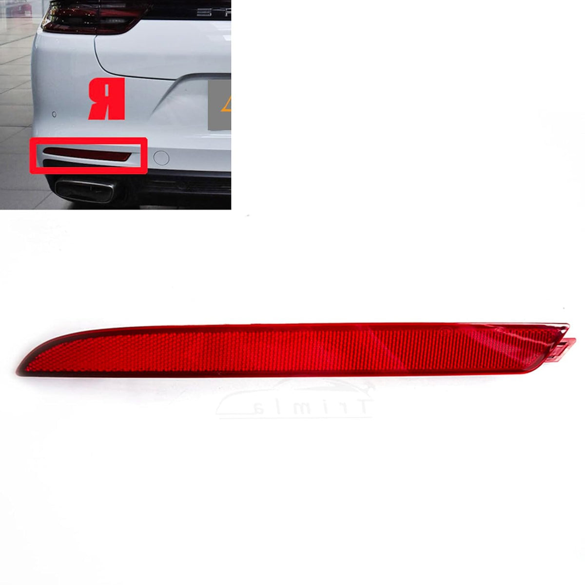 Rear Bumper Reflector Compatible With Porsche Panamera Rear Bumper Reflector Left 971945105A & Right 971945106A (2017-2021) Tag No.161