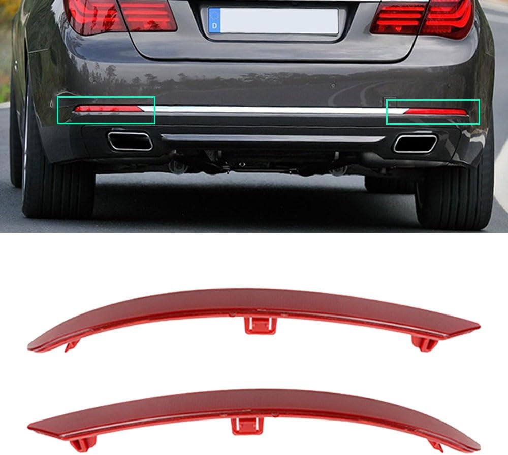 Rear Bumper Reflector Compatible With BMW 7 Series F01 F02 Rear Bumper Reflector Left 63147311179 & Right 63147311180 Tag-RB-51